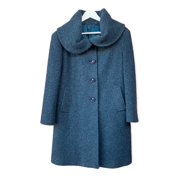 Vintage Jackets & Blazers - ❌SOLD❌Vintage Italian Speckled Wool Teal Blue 1950's Style Peacoat size Small …